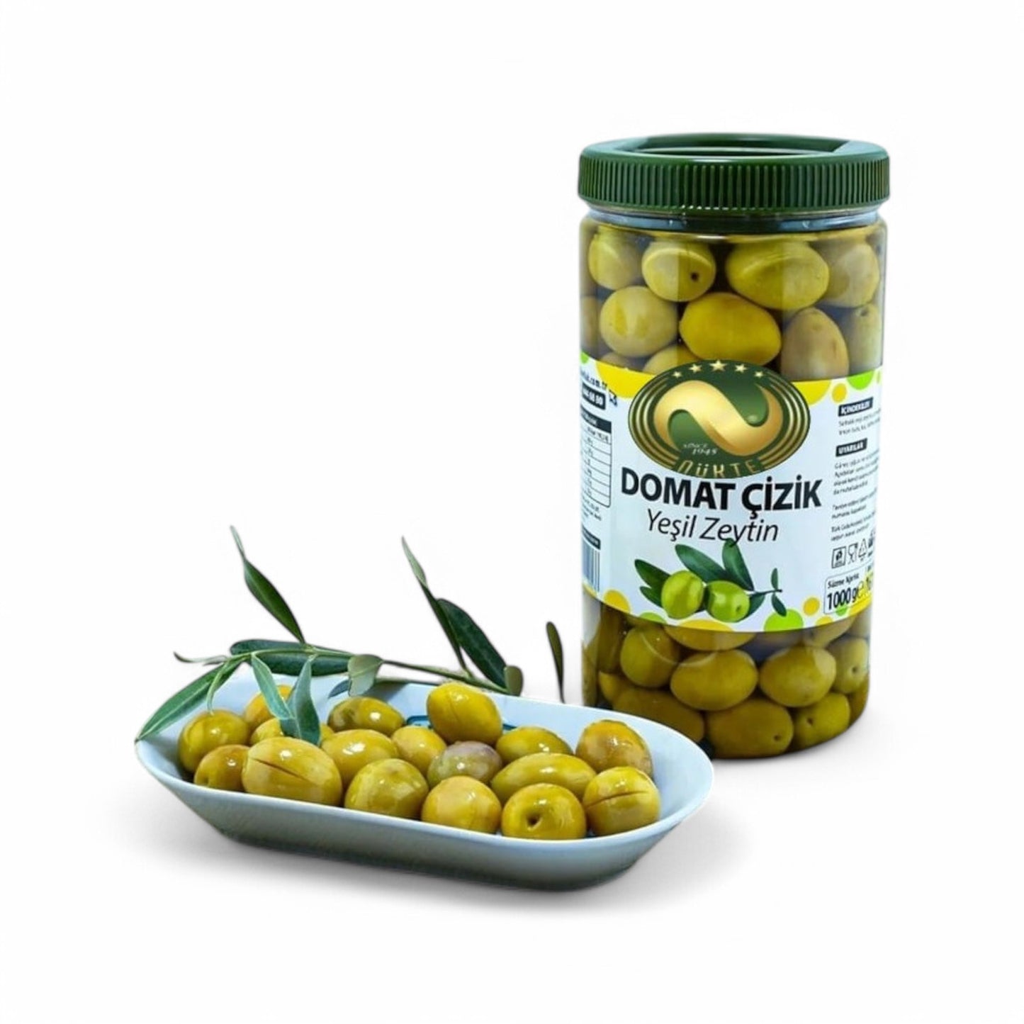 Zelon Ege'den Domat Çizik Yeşil Zeytin